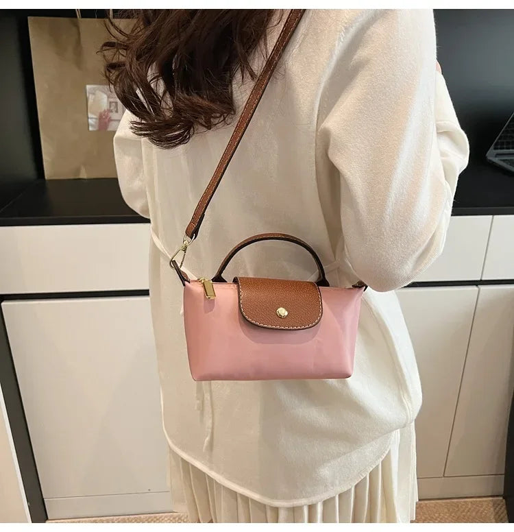 Retro Fashion Nylon Dumpling Bag