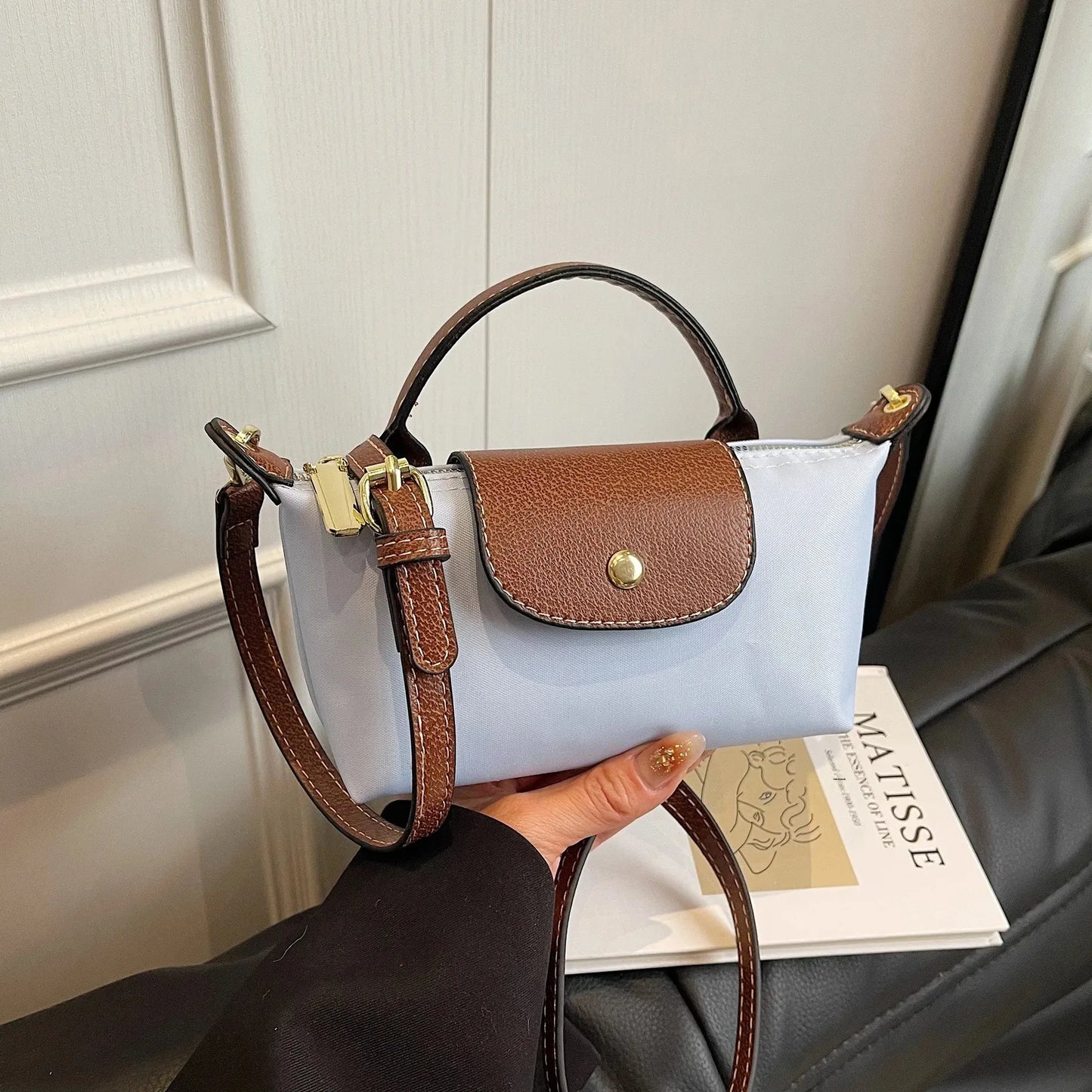 Retro Fashion Nylon Dumpling Bag