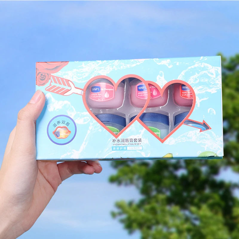 8pcs/box Natural Plant Lip Balm Moisturizing Plump Lips