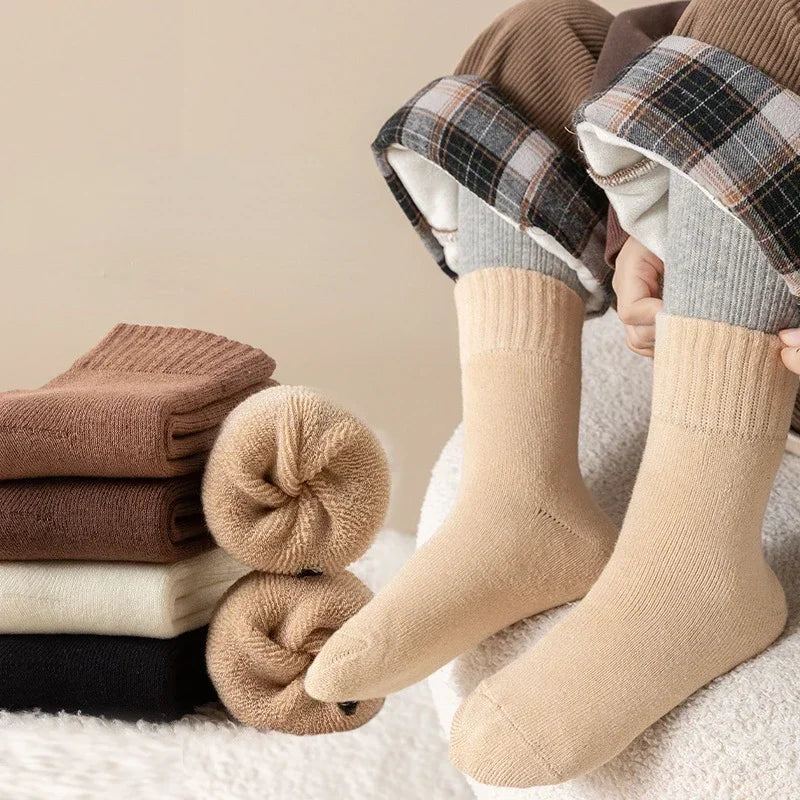 5 Pairs/Lot Children Winter Socks Cotton