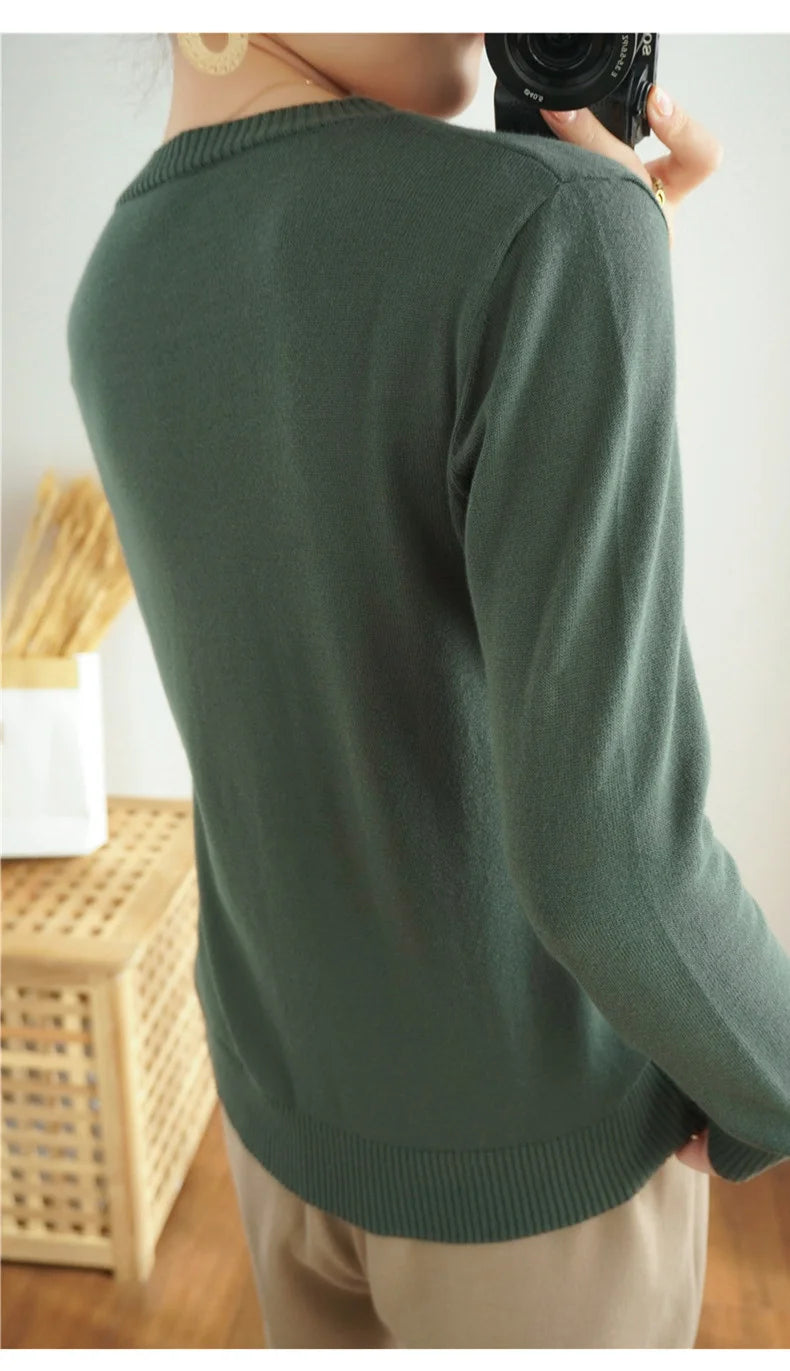 High-quality Cotton Knitted Sweater