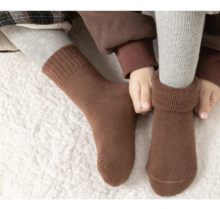 5 Pairs/Lot Children Winter Socks Cotton