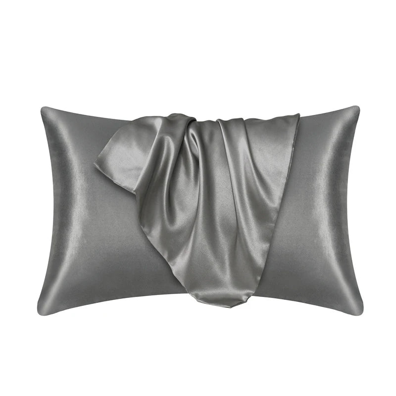 Pillowcase Silk Pillow Cover Silky Satin 1pc