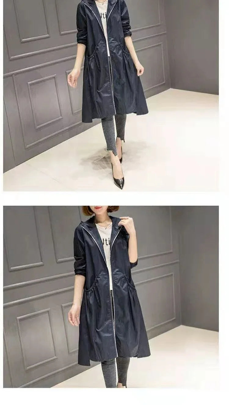 Korean Fashion Coats Thin and Light Windbreaker Women's Clothing