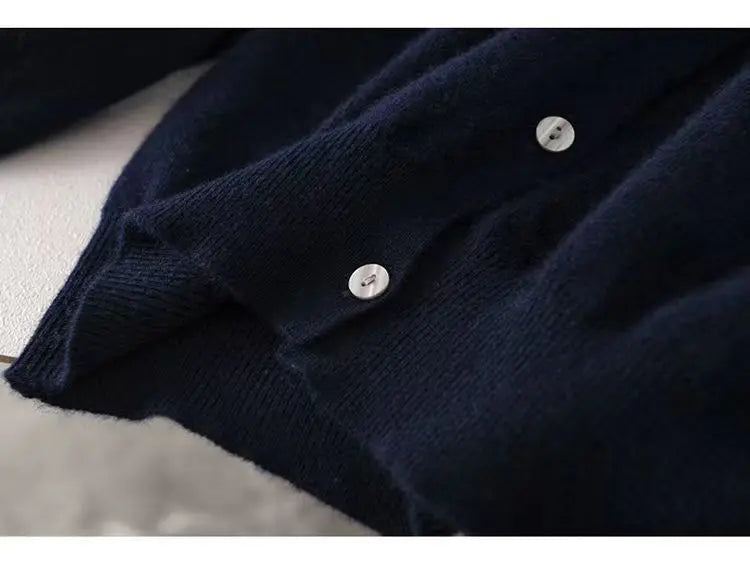 women's Cashmere Sweater O-Collar Long sleeve