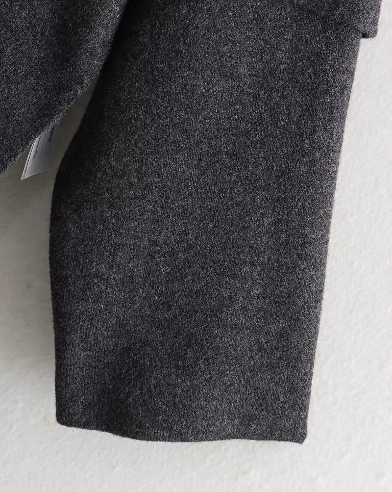 Winter Coats for Women Asymmetric Scarf Demi-season Jacket