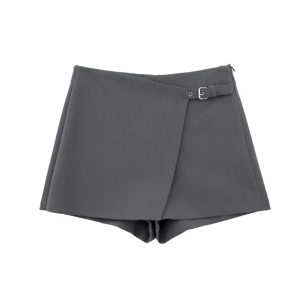 Asymmetric Shorts Skirts