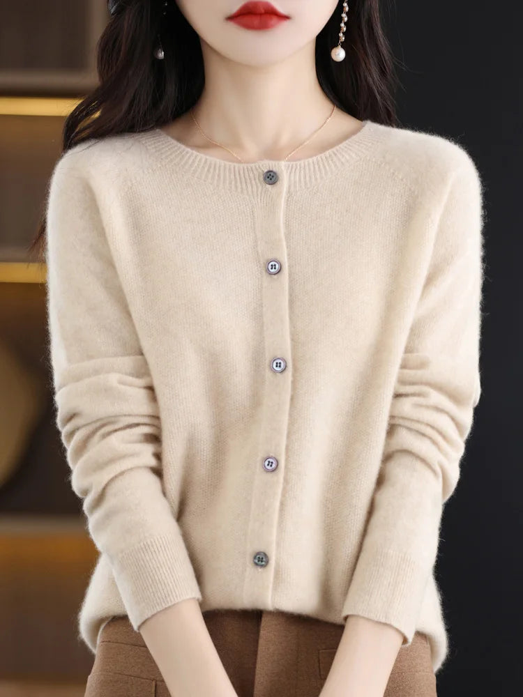 Women Cashmere Sweater 100% Merino Wool