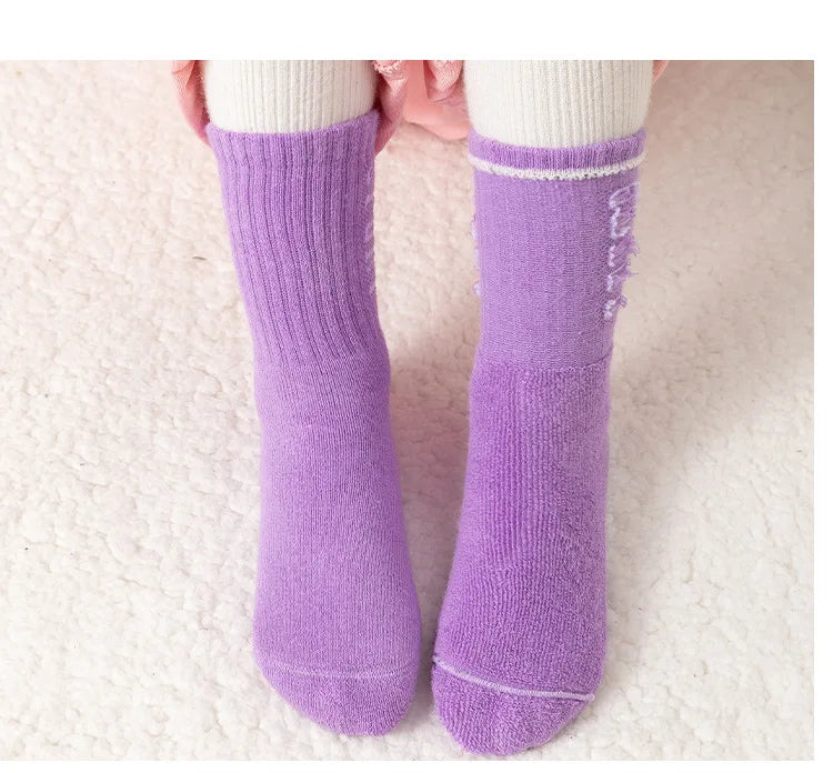 5 Pairs/Lot Children Winter Socks Cotton