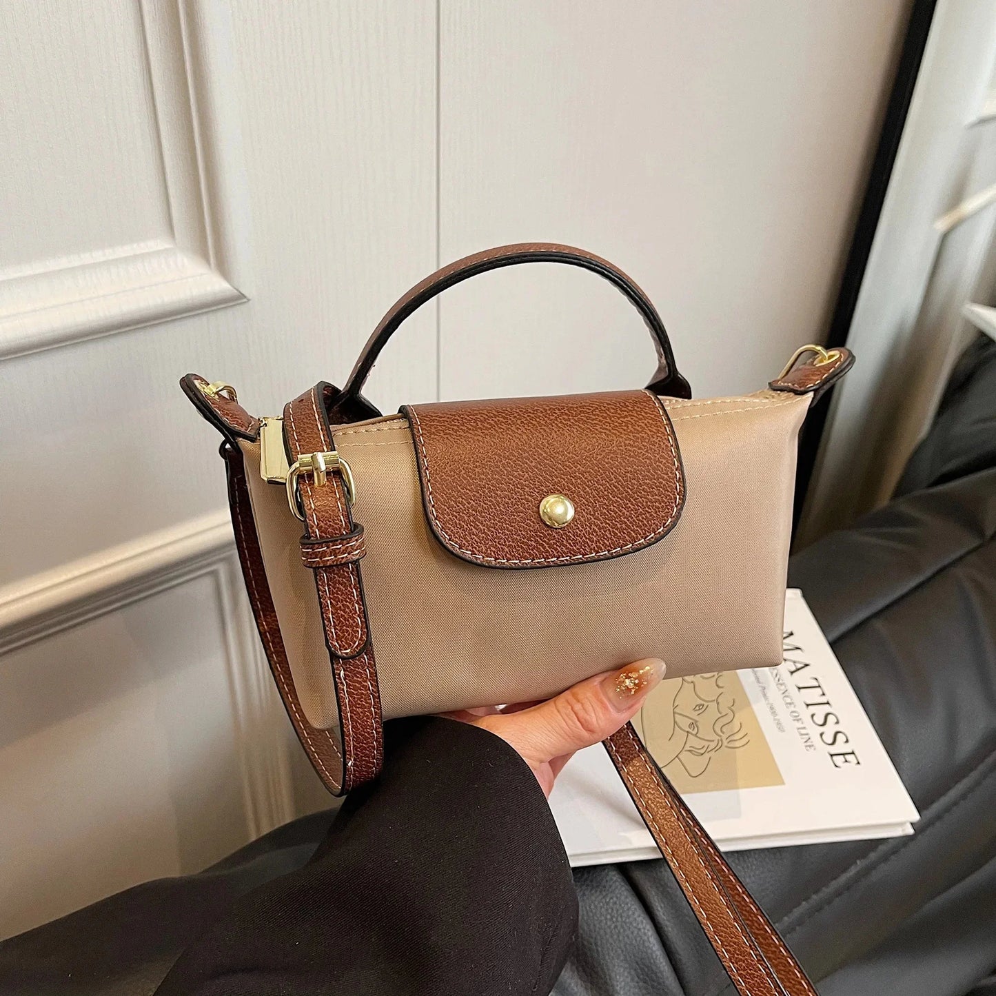 Retro Fashion Nylon Dumpling Bag
