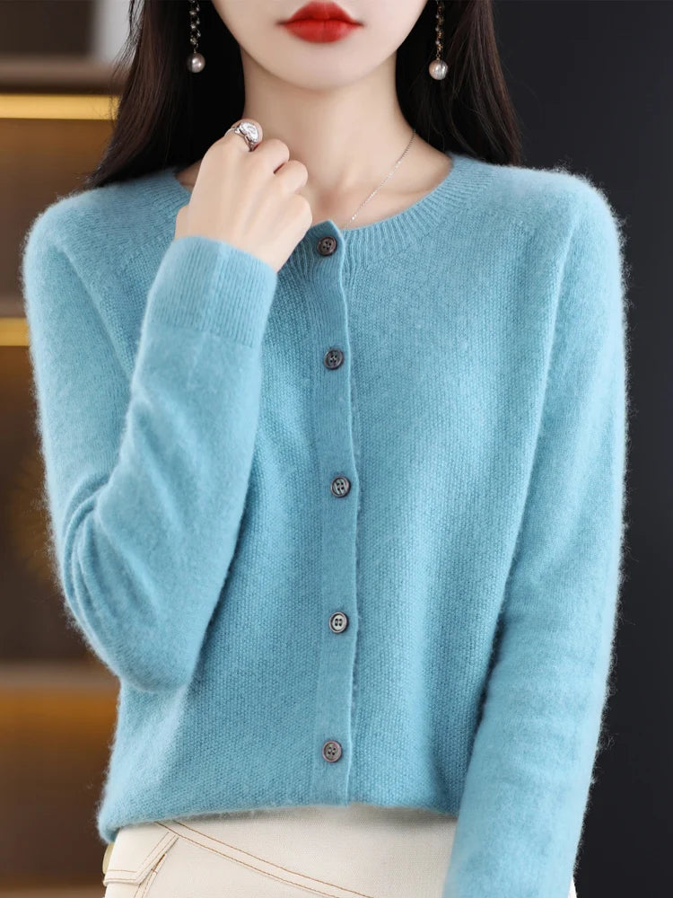 Women Cashmere Sweater 100% Merino Wool