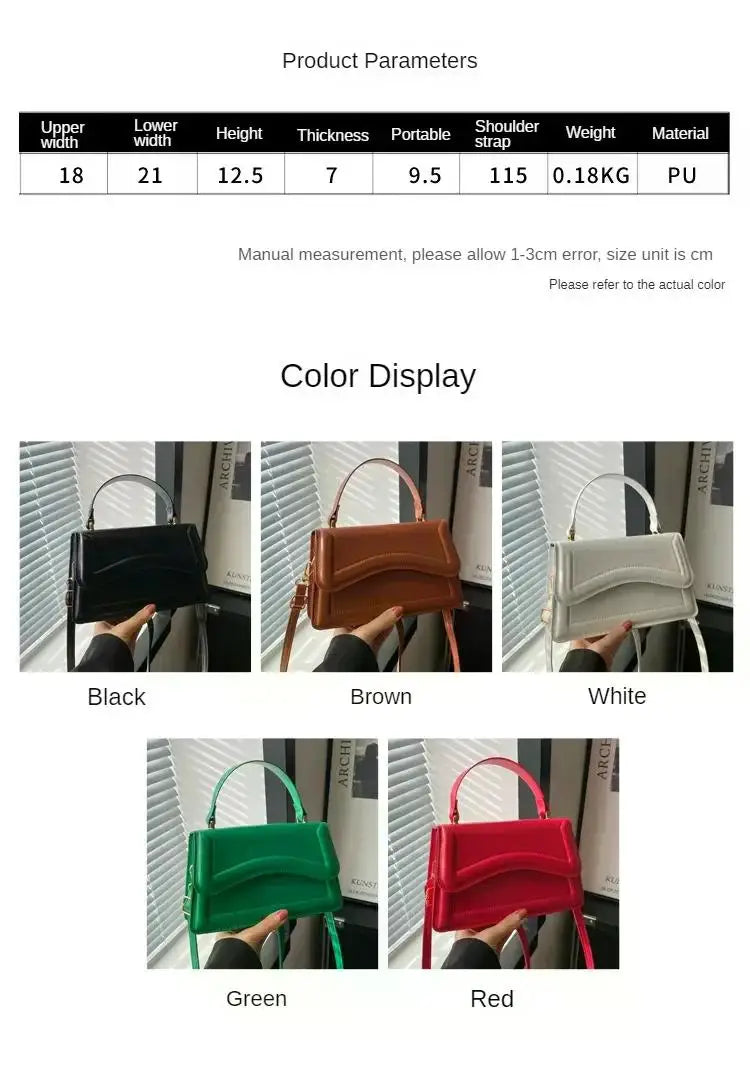 High Quality PU Leather Handbag Purse Women's Bag