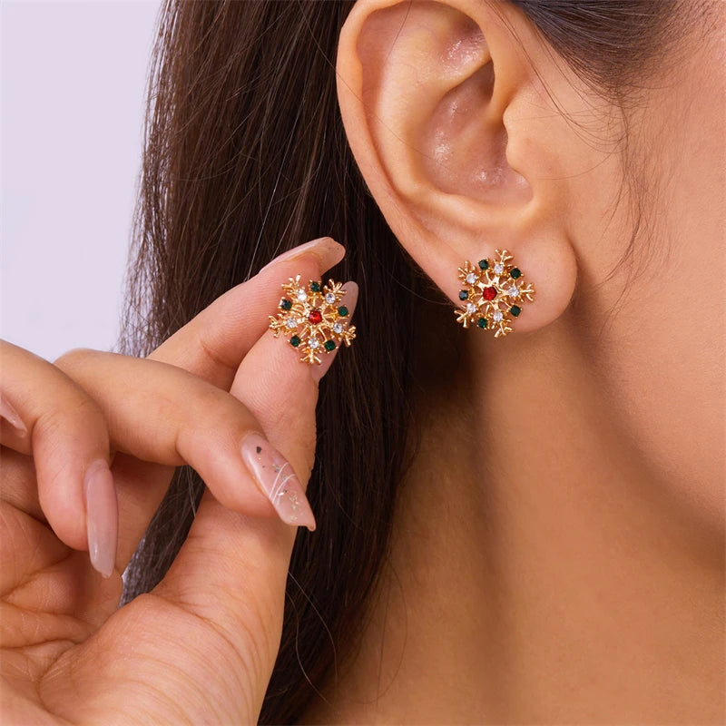 Sparking Snowflake Earrings