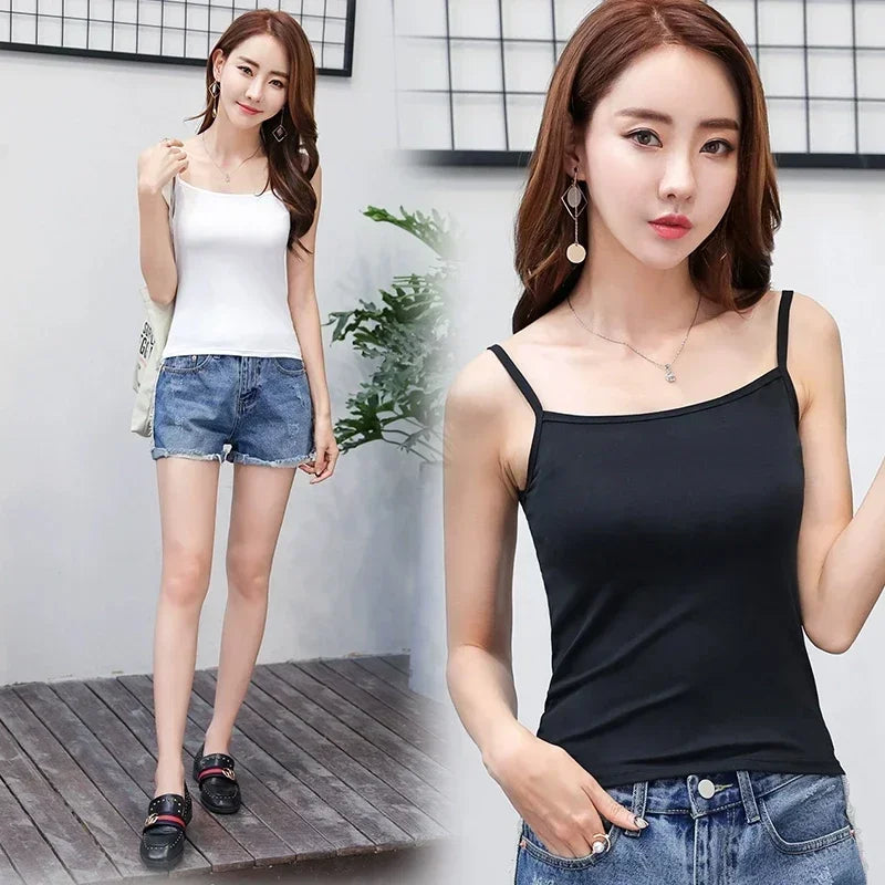 Sexy Camisoles Women Crop Tops Sleeveless Shirt