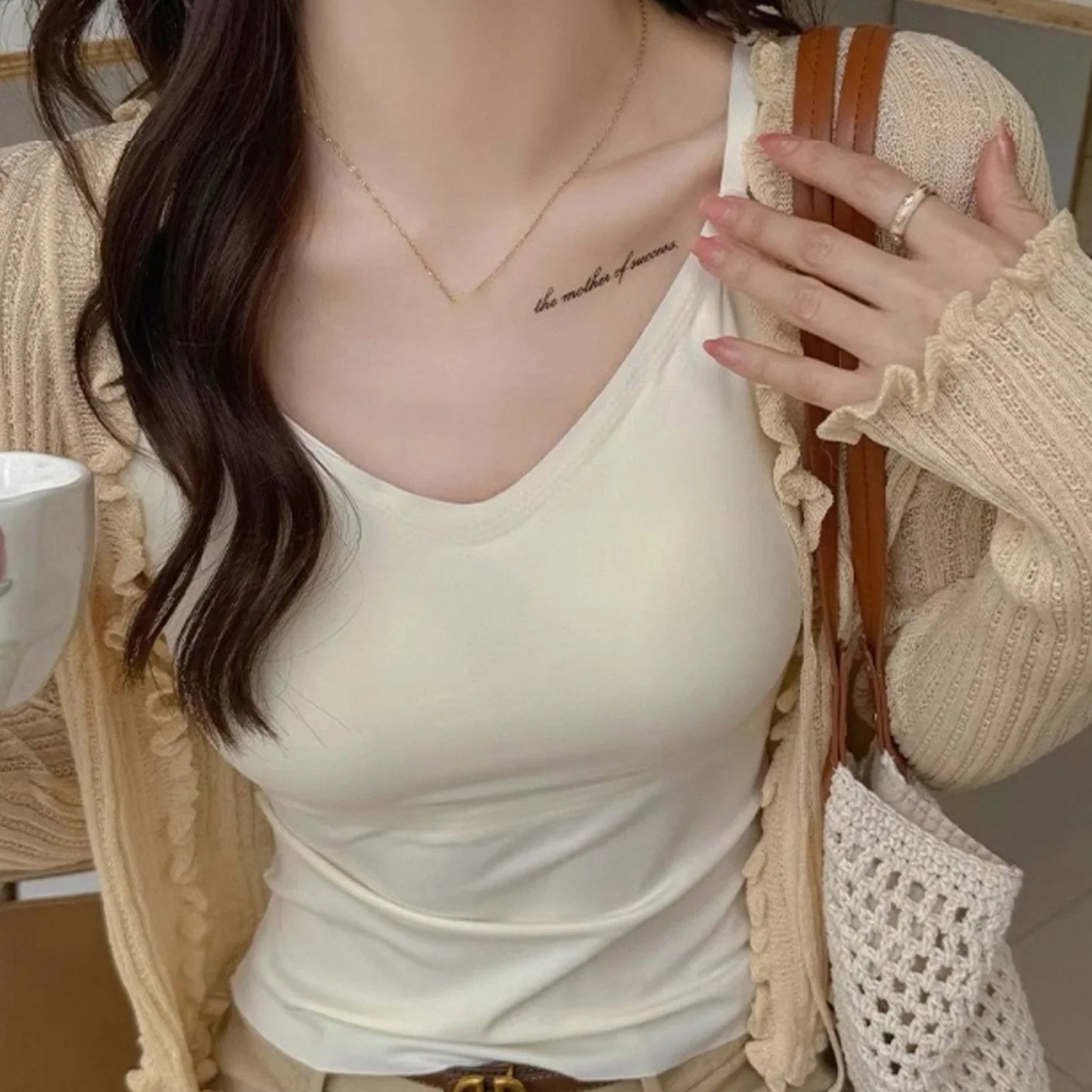 Women Summer Vest Tops Sleeveless Cotton Bustier with Pads