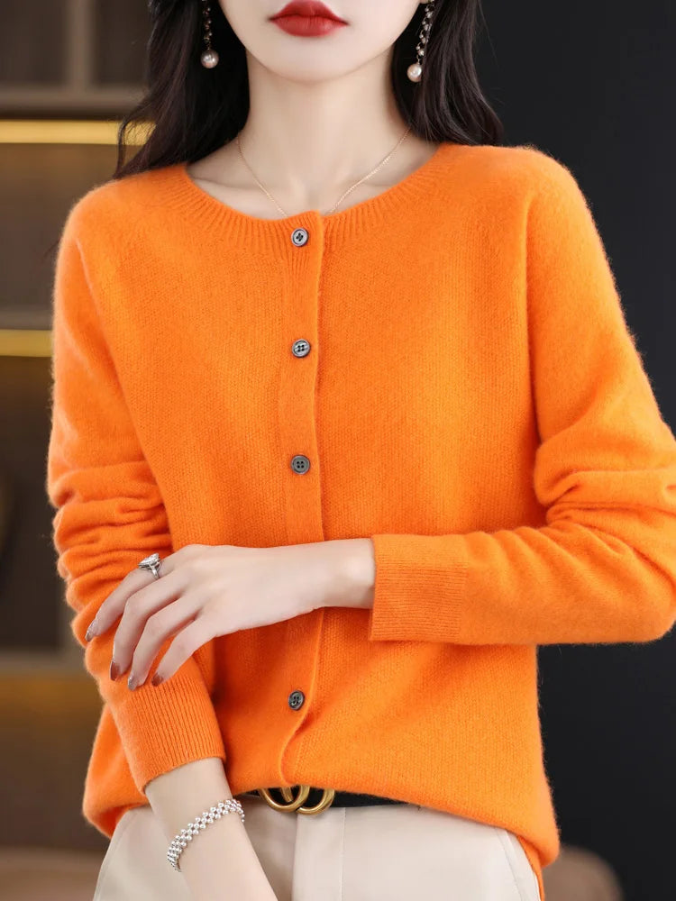 Women Cashmere Sweater 100% Merino Wool