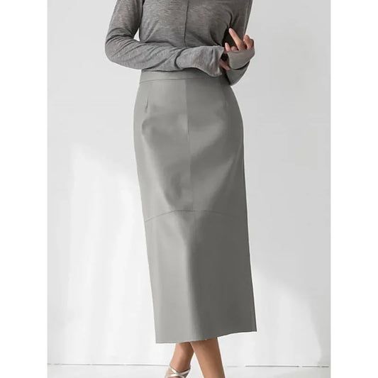 Sexy High-waisted Bodycon Leather