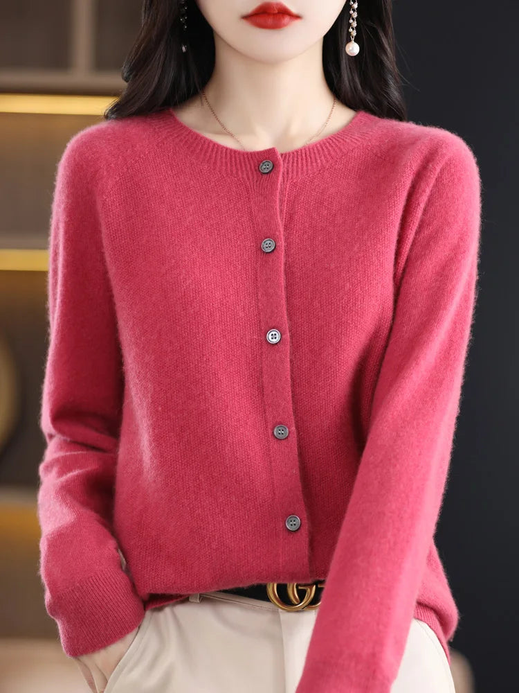 Women Cashmere Sweater 100% Merino Wool
