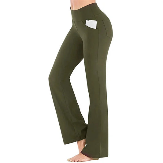 Elegant Women's Pants Palazzo Flared Troussers