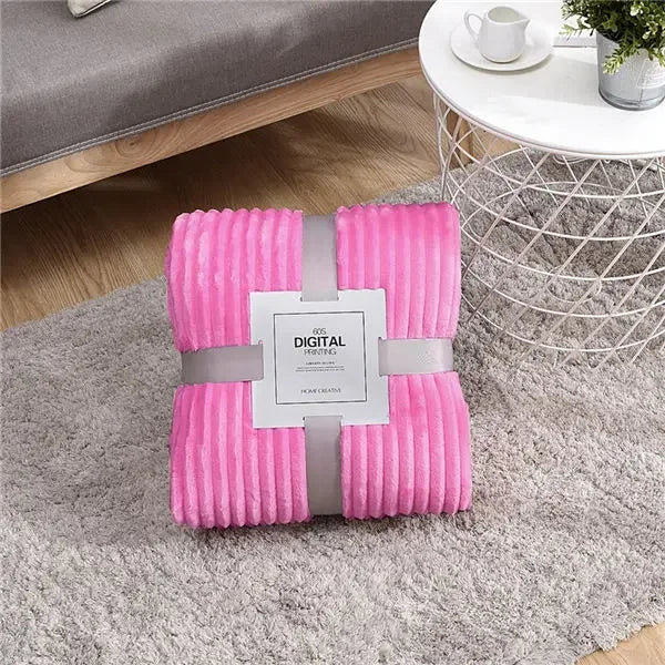 Striped Flannel Blankets For Beds Blanket