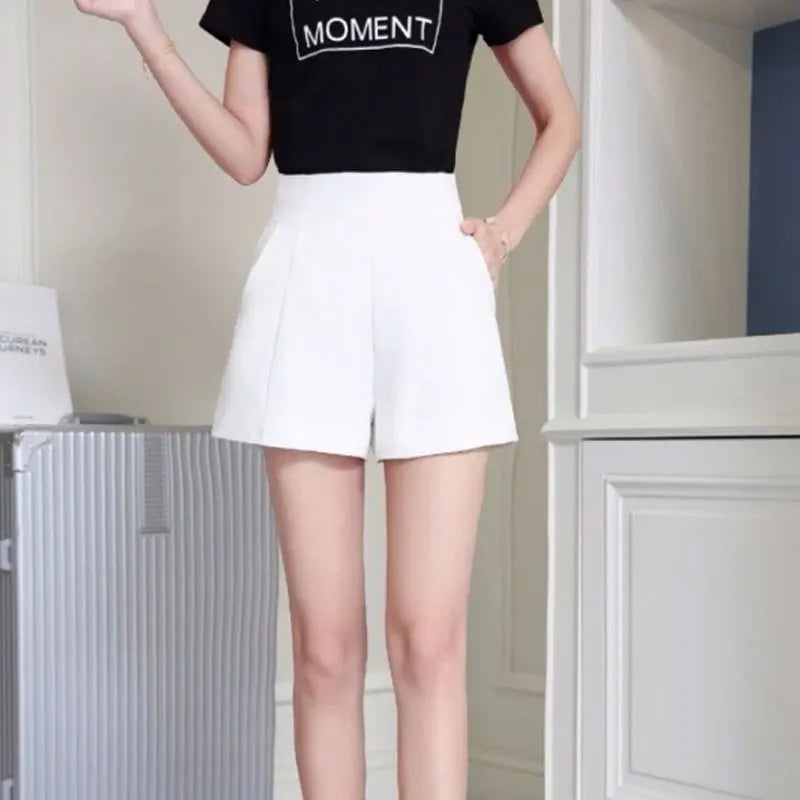 Wide Leg Chiffon Shorts