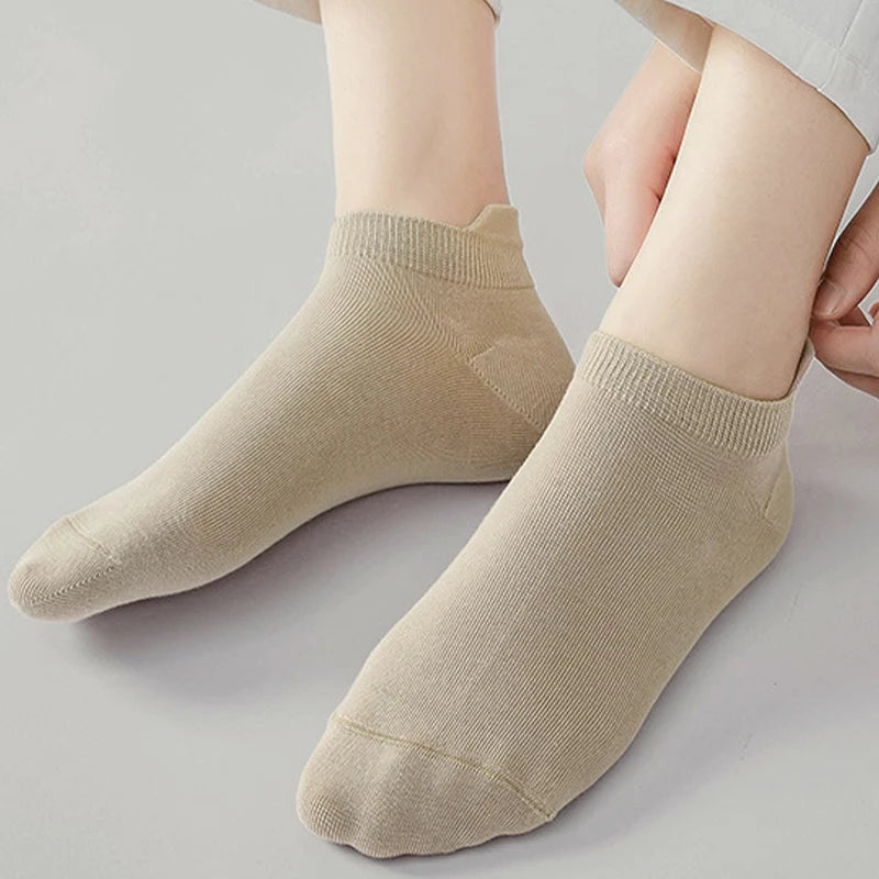 10pieces=5 Pairs Women Socks Casual Breathable High Quality Ankle Sock