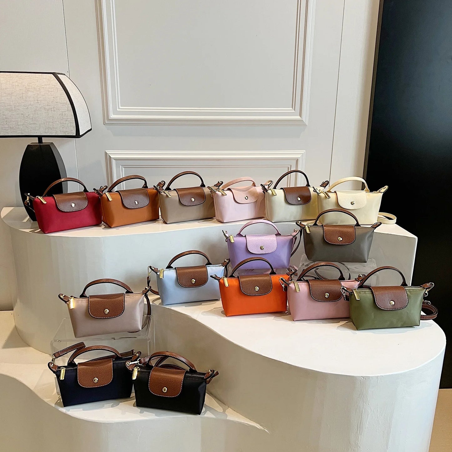Retro Fashion Nylon Dumpling Bag
