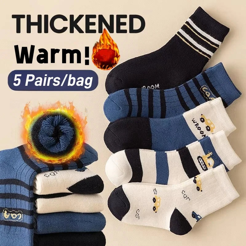Girls Winter Socks 5 Pairs