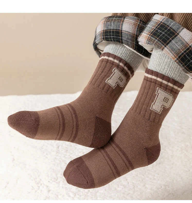 5 Pairs/Lot Children Winter Socks Cotton