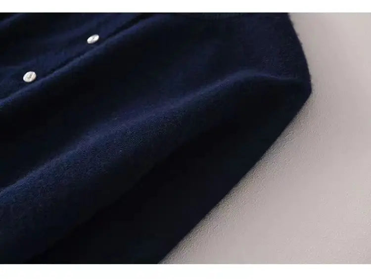 women's Cashmere Sweater O-Collar Long sleeve
