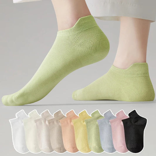 10pieces=5 Pairs Women Socks Casual Breathable High Quality Ankle Sock