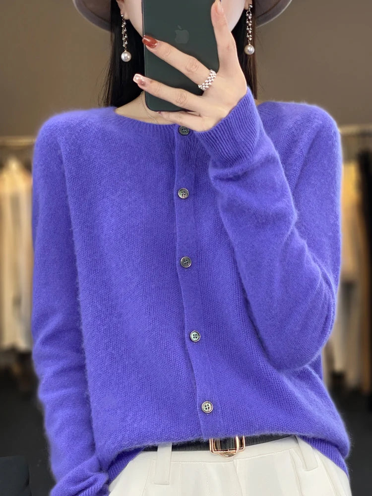 Women Cashmere Sweater 100% Merino Wool