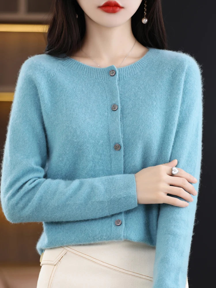 Women Cashmere Sweater 100% Merino Wool