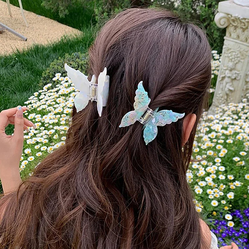 Retro Butterfly Hair Clips Back Of The Head Hair Claws