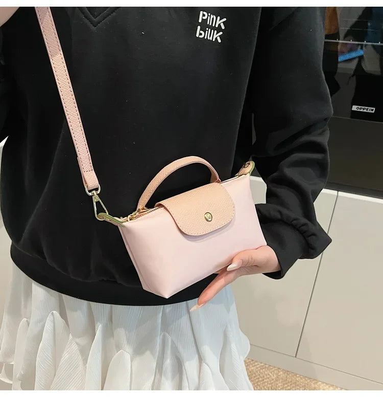 Retro Fashion Nylon Dumpling Bag