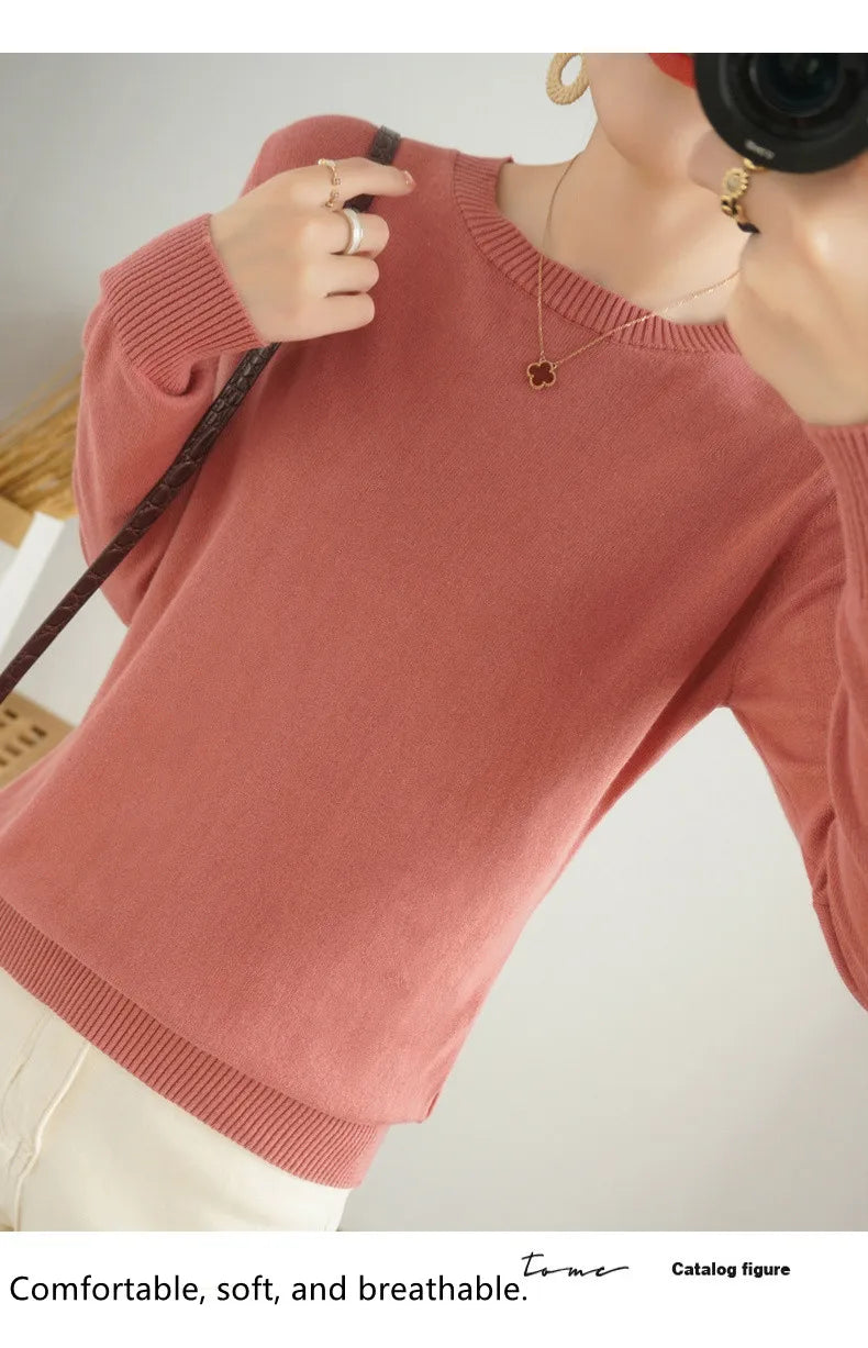 High-quality Cotton Knitted Sweater