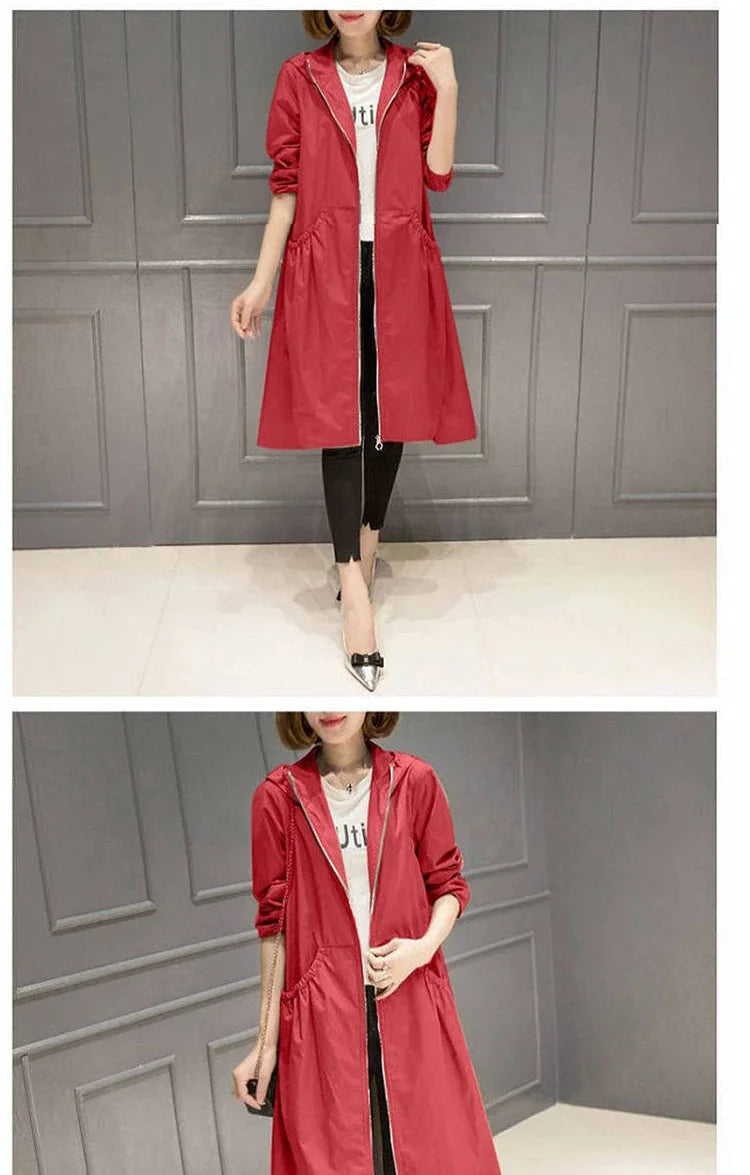 Korean Fashion Coats Thin and Light Windbreaker Women's Clothing