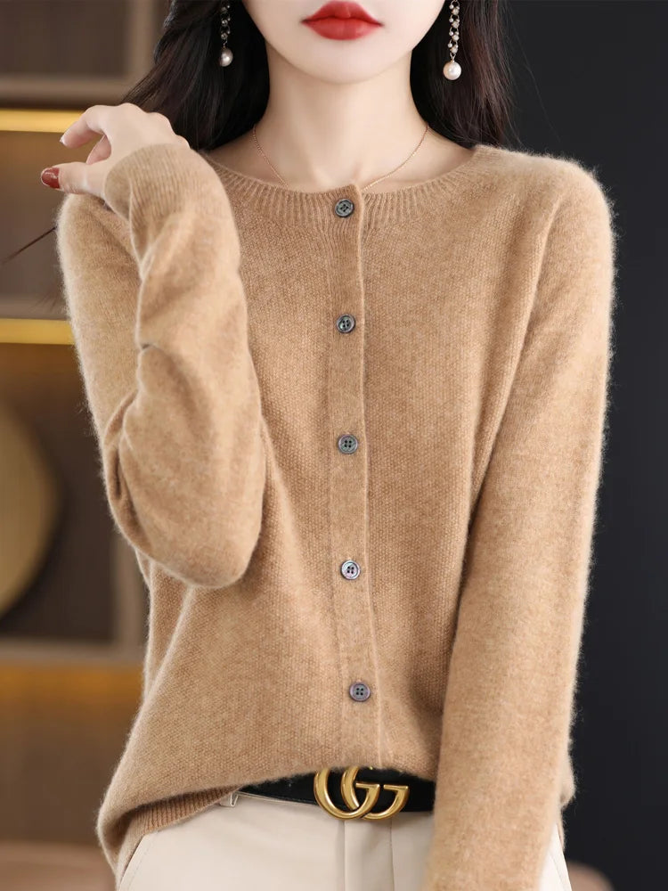 Women Cashmere Sweater 100% Merino Wool