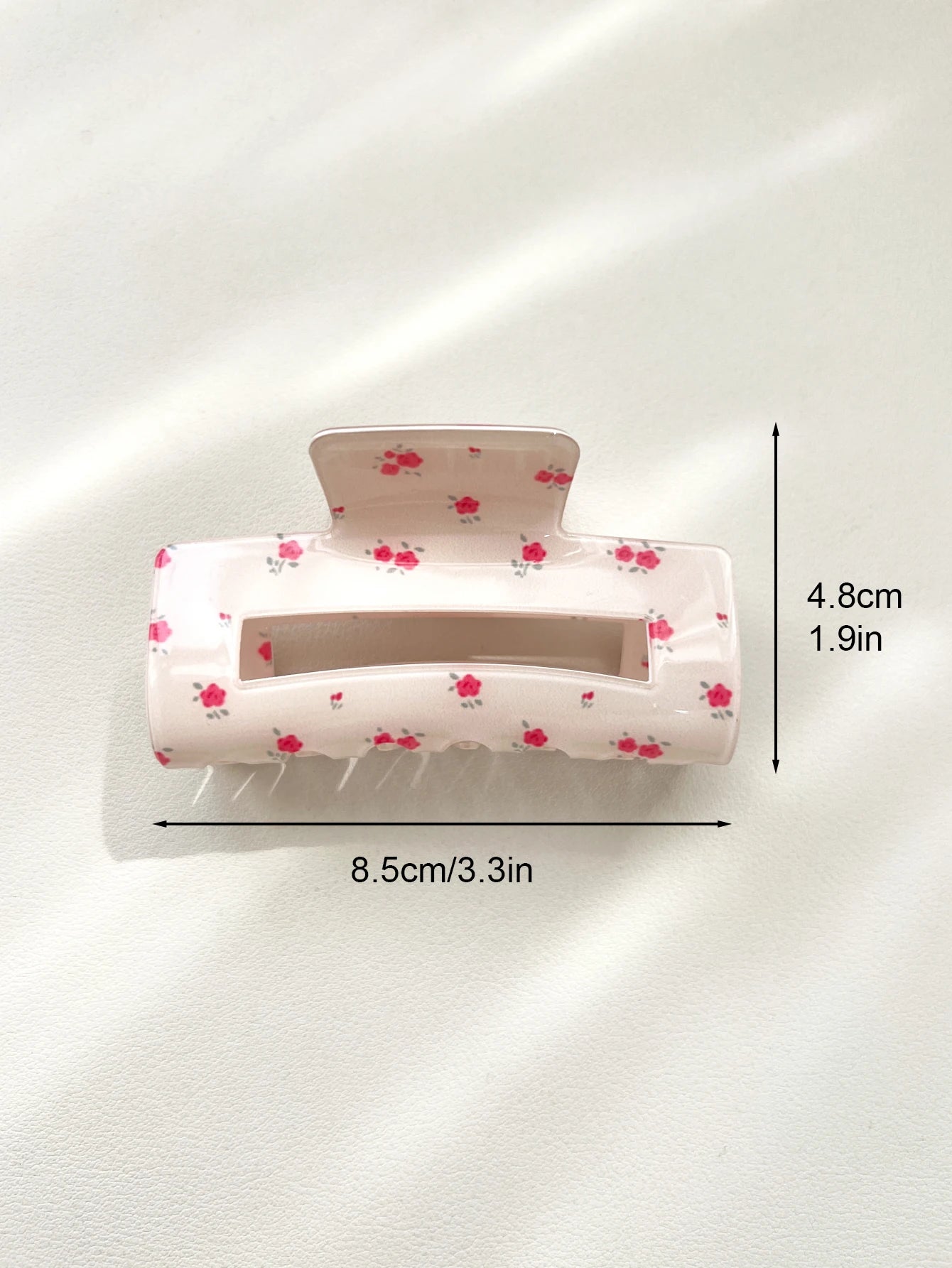 Pink Sweet Elegant Floral Cherry Hair Claw Clip Set