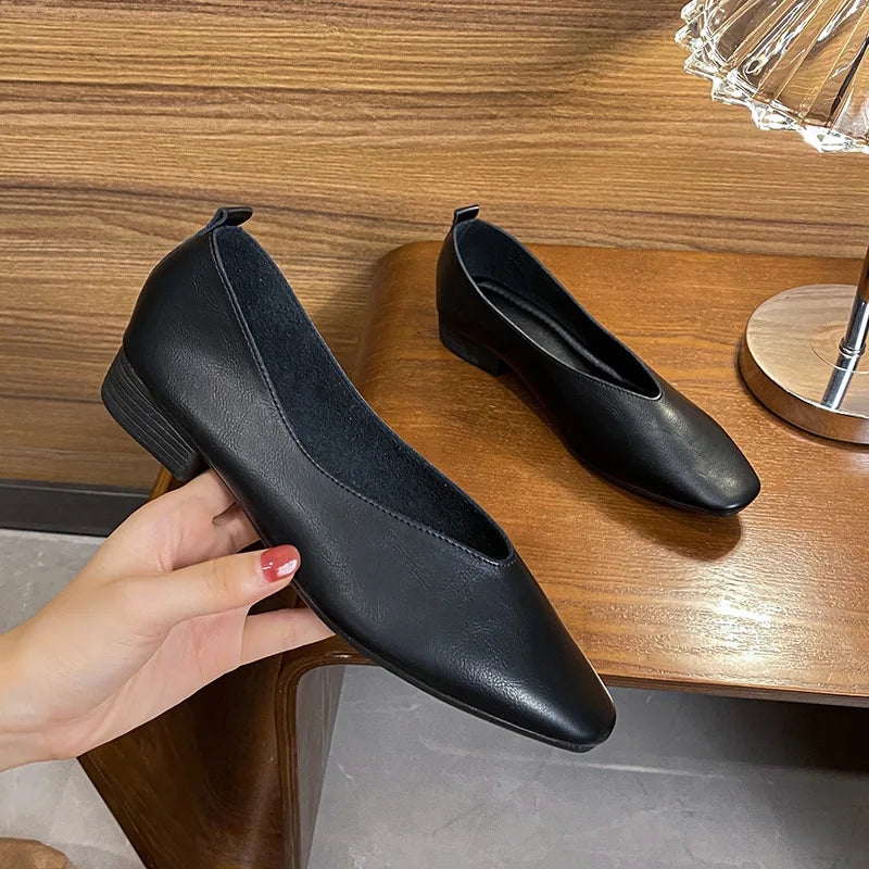 Woman Elegant Summer French Square Toe