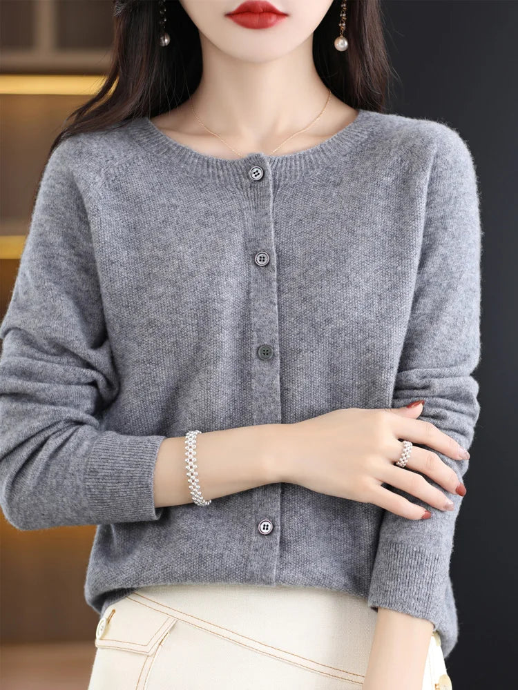 Women Cashmere Sweater 100% Merino Wool