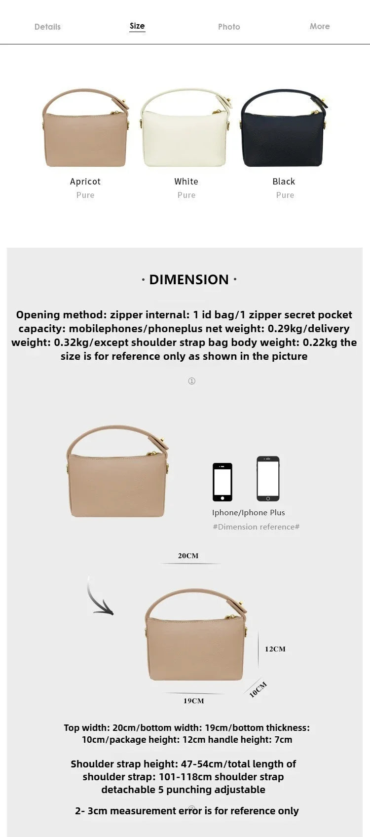 Simple and retro handbag, crossbody bag, soft leather small square bag