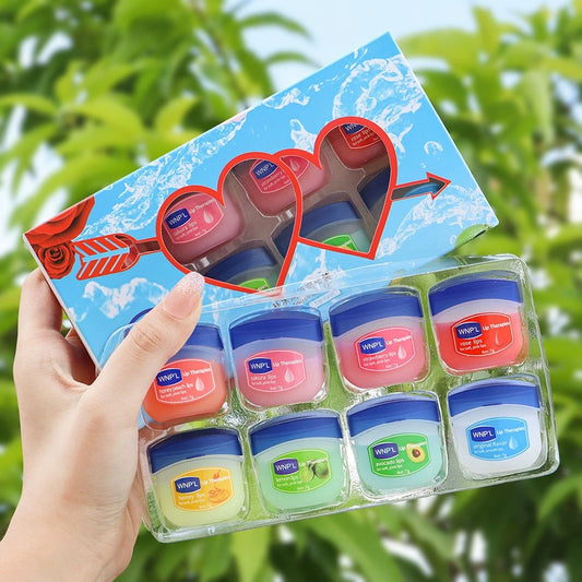 8pcs/box Natural Plant Lip Balm Moisturizing Plump Lips