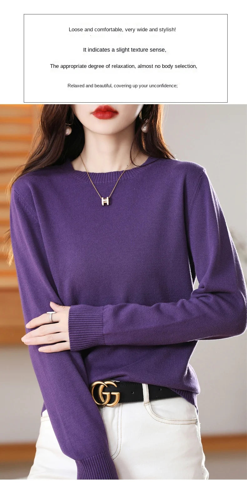 High-quality Cotton Knitted Sweater