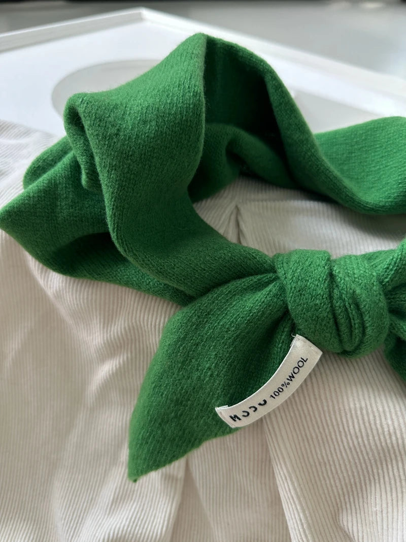 wool cashmere triangle scarf