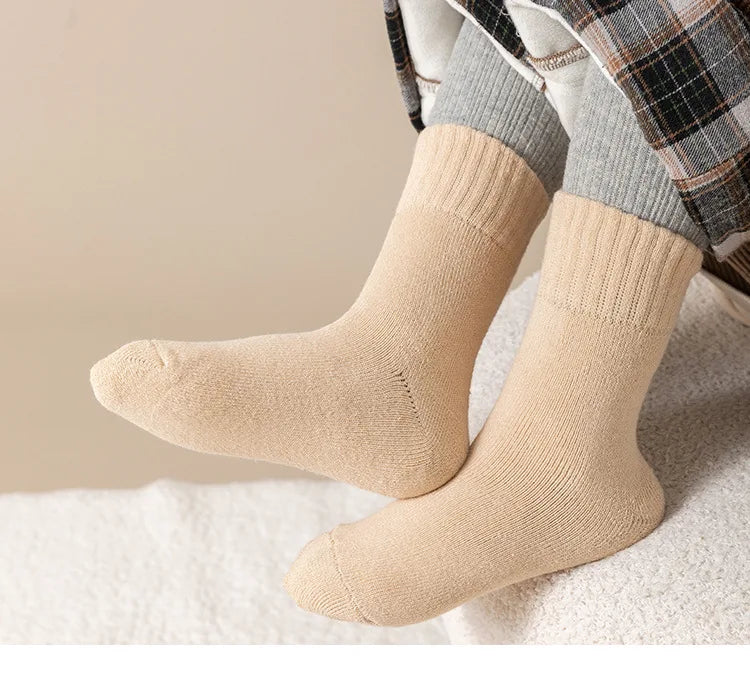 5 Pairs/Lot Children Winter Socks Cotton