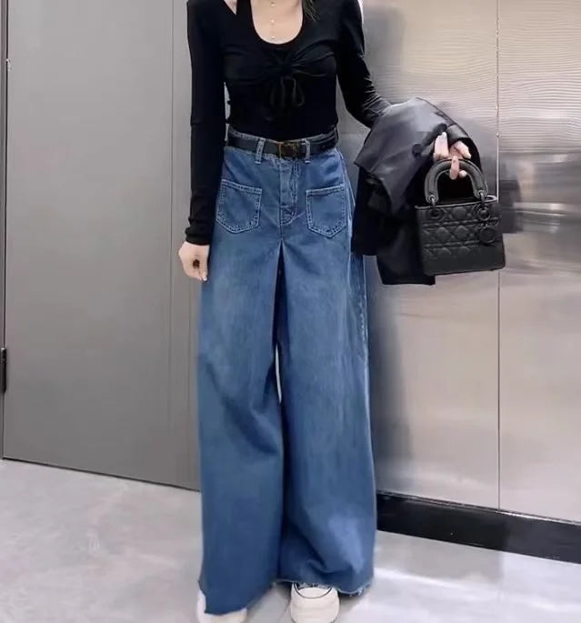 Retro Loose Super Wide-leg Jeans