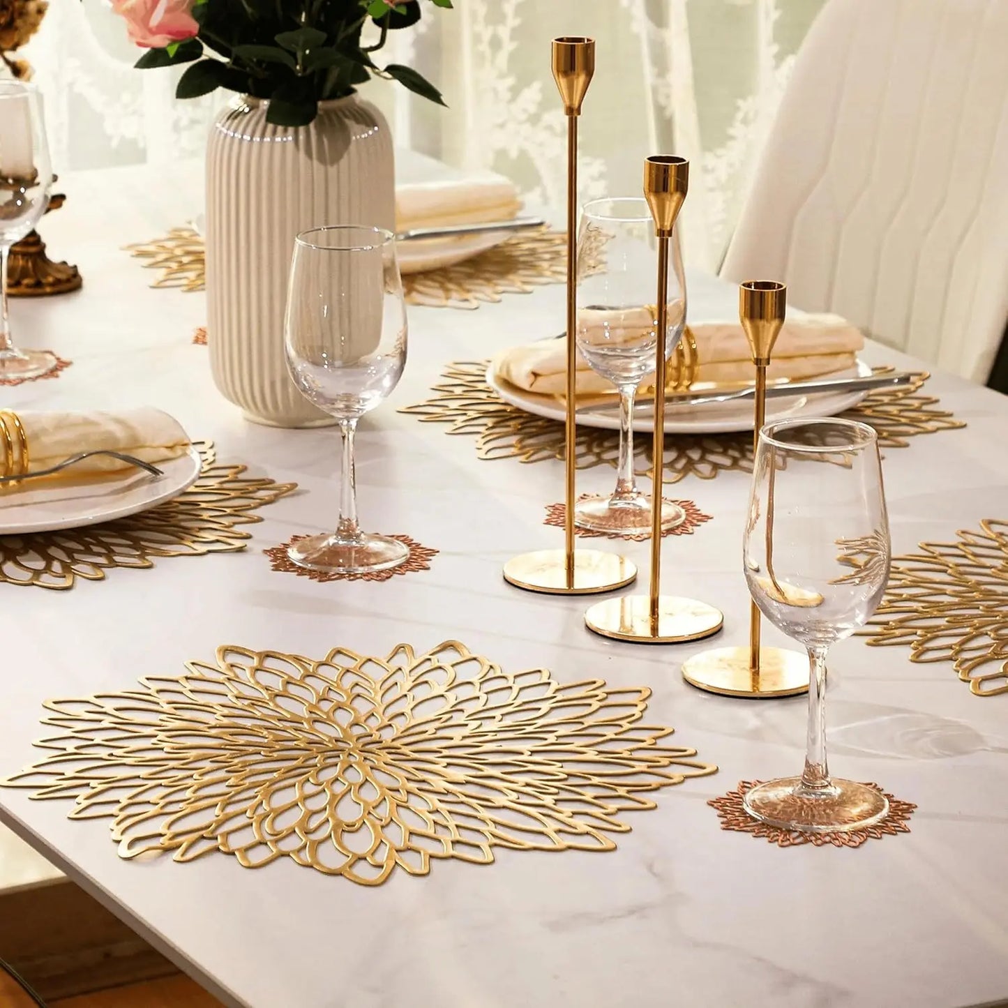 Set of 4 Round Placemats Place Mats