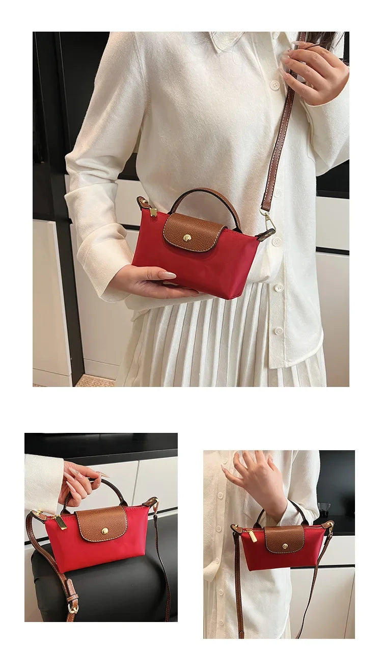 Retro Fashion Nylon Dumpling Bag