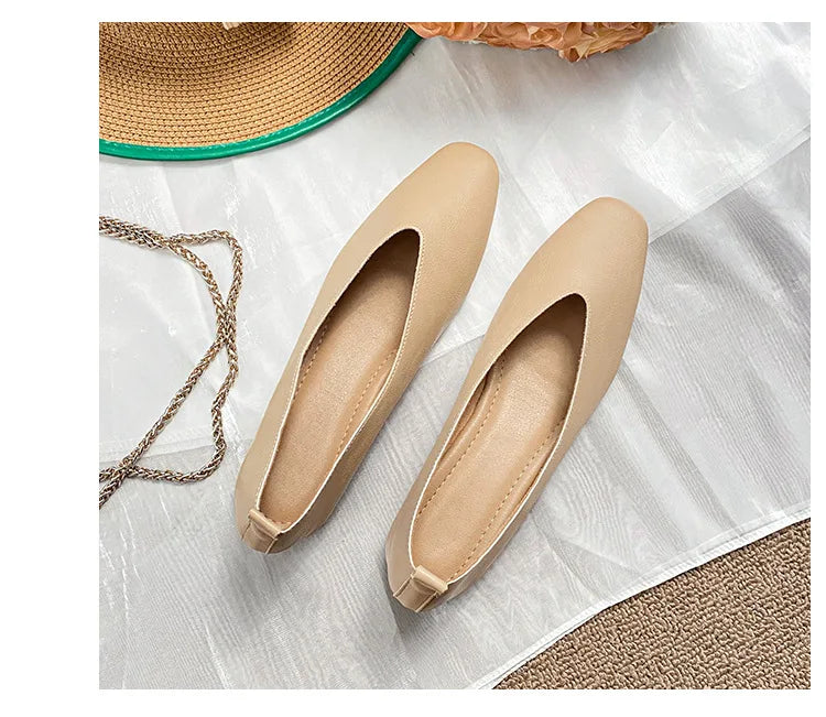 Woman Elegant Summer French Square Toe